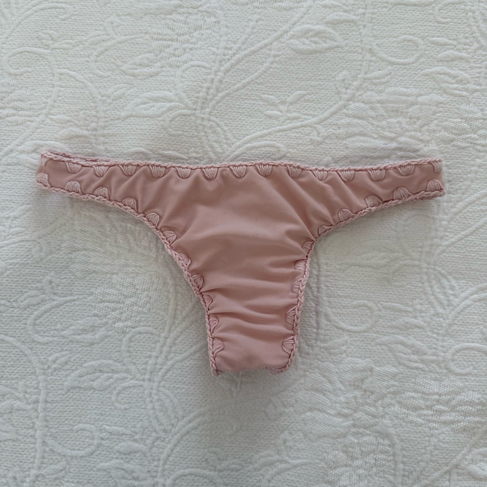 Posh Pua Baby Pink Crotchet Bikini Bottoms👙